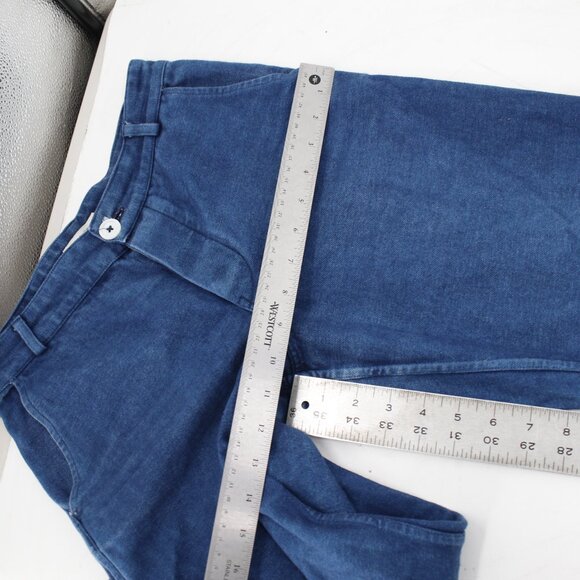 Industry Of All Nations pants mens 26 28x28 natural indigo 12 dips button fly - Picture 6 of 12